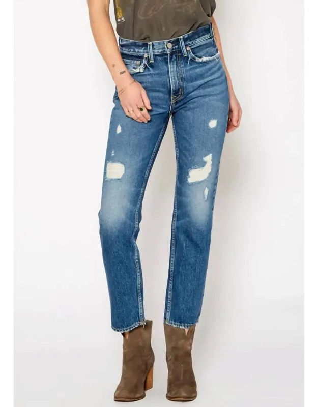 High-rise Straight Jeans