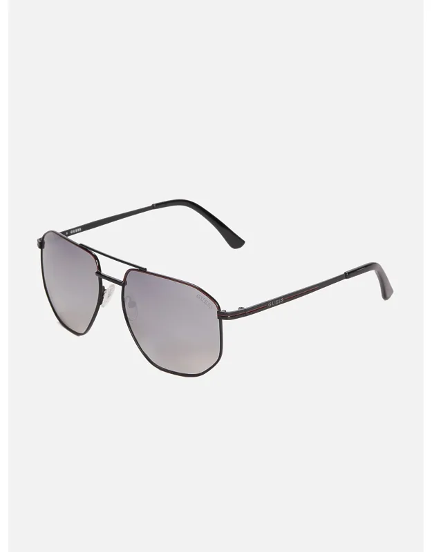 Geometric Metal Navigator Sunglass