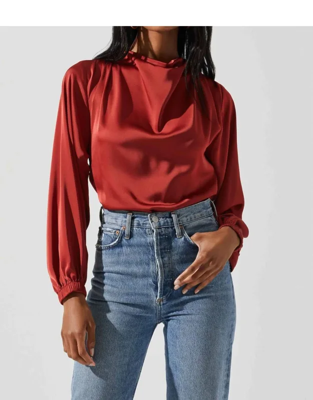 Satin Cutout Top