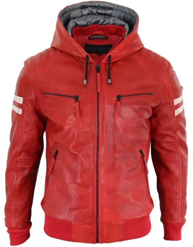 Leather Bomber Jacket
