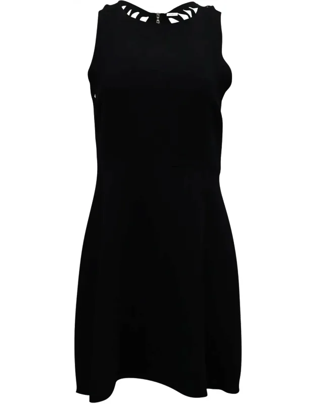 _cut-out Back Mini Dress With Sleeveless Style And Unique Cutout Back Detail_