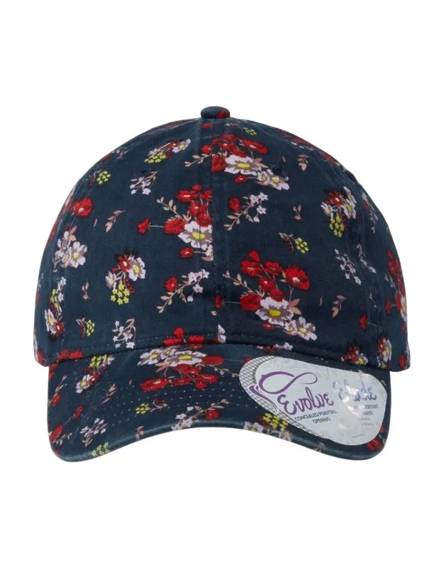 Infinity Her Garment-washed Cap With Moisture-management Sweatband And Concealed Ponytail Opening