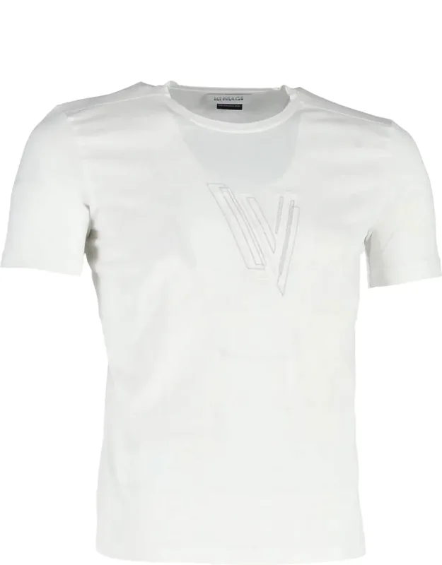 Versace Logo Crewneck T-shirt - Premium Cotton, Bold Statement