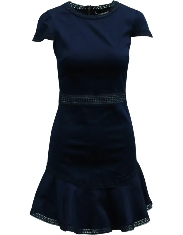 Lace Paneled Short Dress