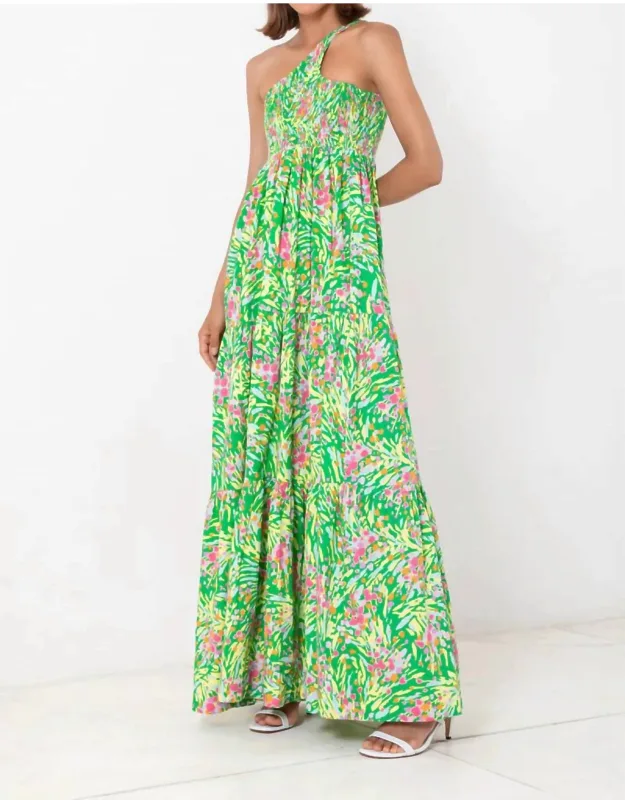 Centred One Shoulder Maxi Dress