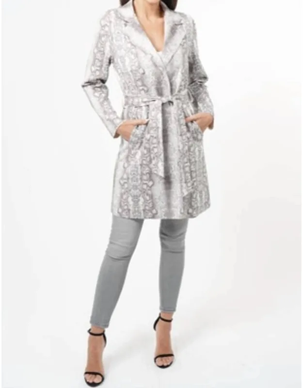 Snake Print Coat