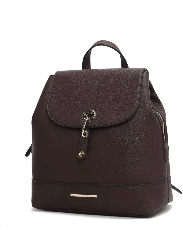 Laura Vegan Leather Fashion Travel Backpack Purse