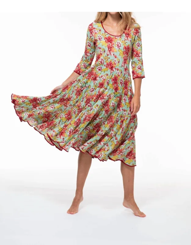 Ruby Cotton Sun Dress - Versatile Flattering Bias Cut
