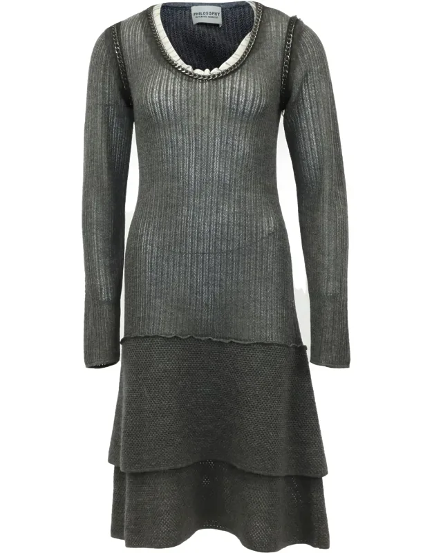 Chain Detail Midi Dress