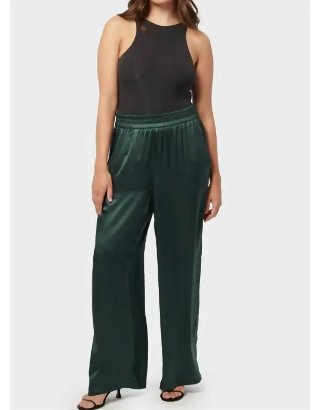 Silky Wide Leg Long Pants