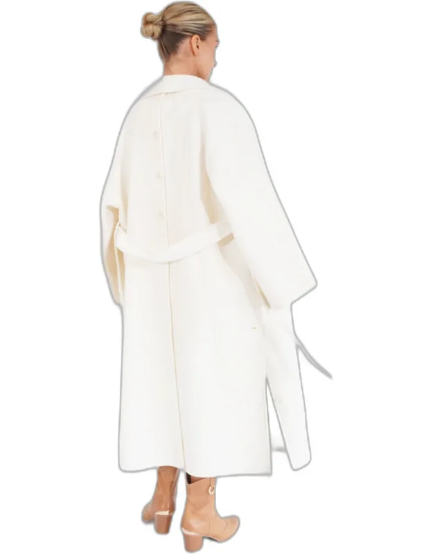 Split Hem Overcoat
