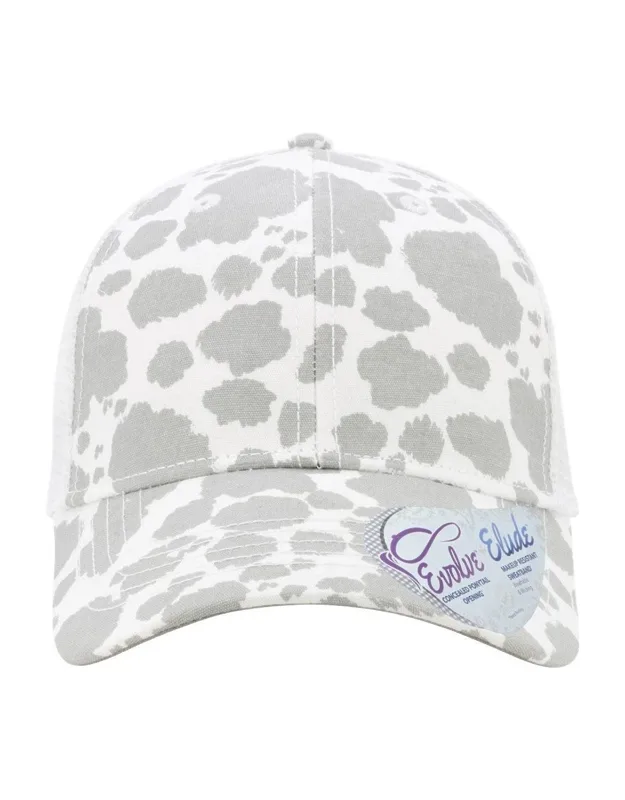 Infinity Her Modern Trucker Cap With Concealed Ponytail Opening And Moisture-management Sweatband