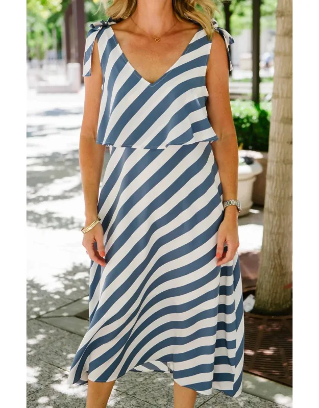 Sleeveless Striped Dress