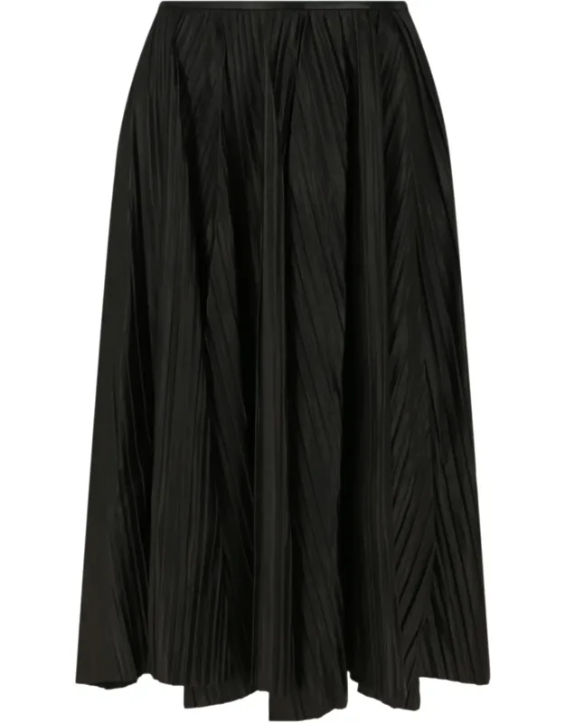Pleated Midi Skirt