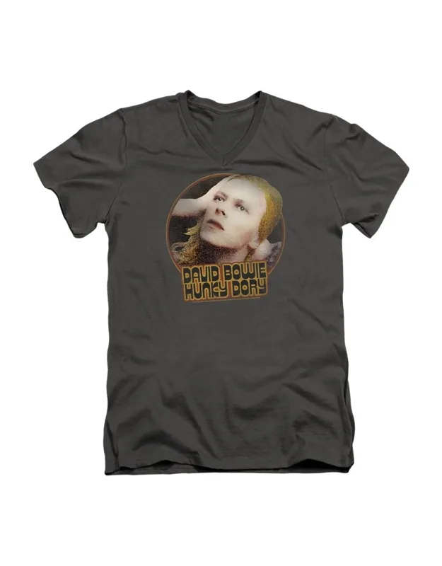 Hunky Dory Circle Short Sleeve V Neck Premium Cotton T-shirt