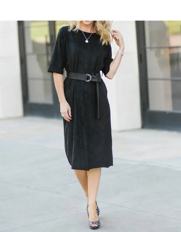 The Tristen Faux Suede Dress
