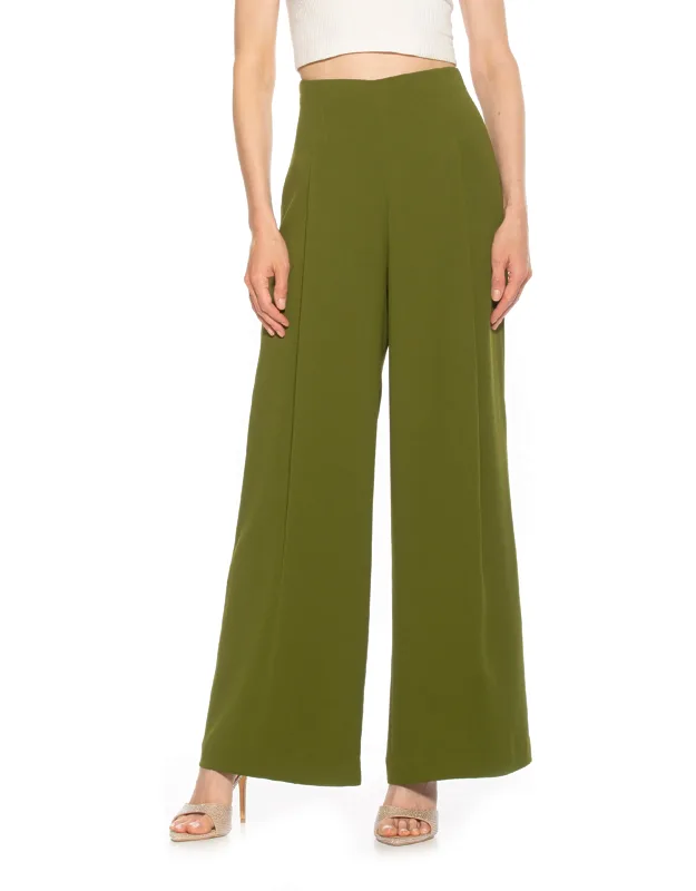 Elia Pants - Pleated High Waisted