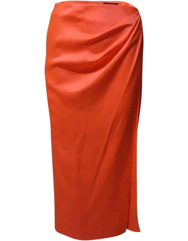 Draped Midi Skirt