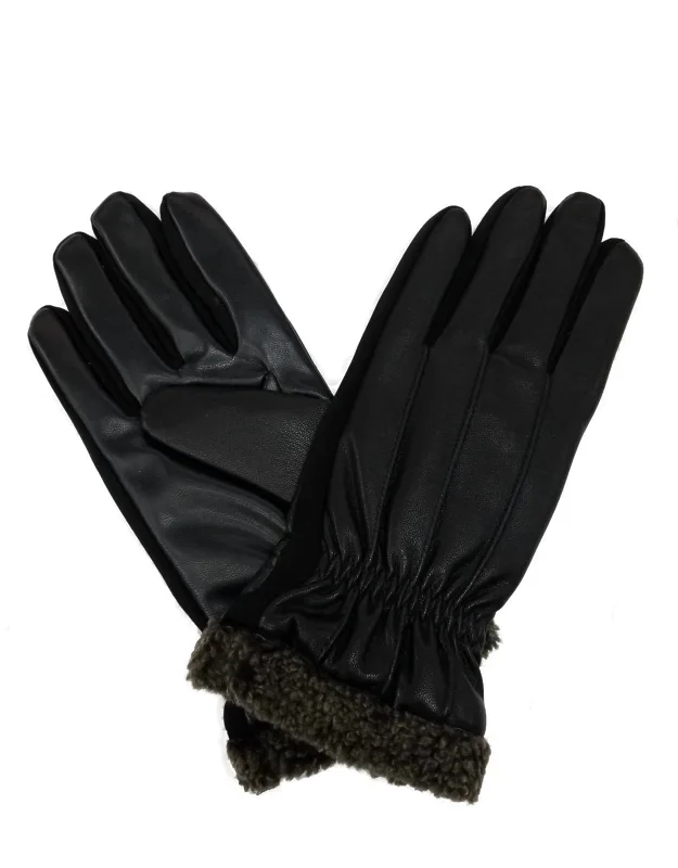 Signature Smarttouch Dress Faux Fur Cuff Gloves