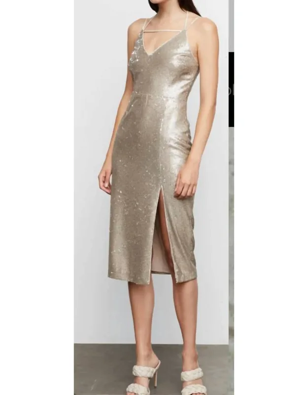 Jordyn V Neck Midi Dress