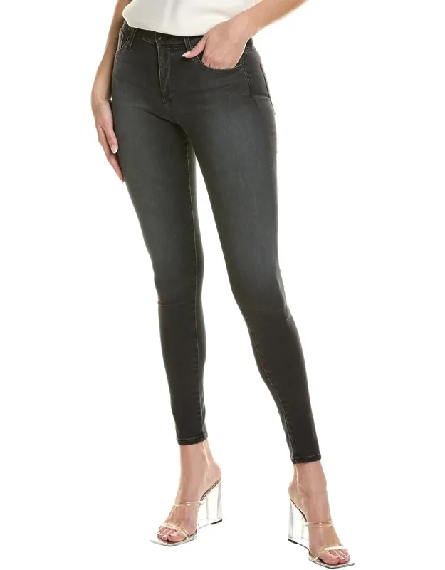 Ag Jeans Farrah High-rise Skinny Leg Jean With Faded Look And Whiskering Details