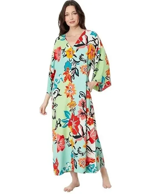 Marbella Dress V-neck Kimono Sleeve Kaftan