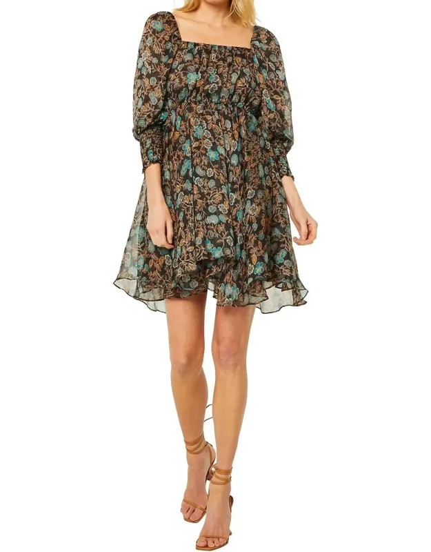 Ellie Dress In Floral, Perfect Mini For Warmer Months