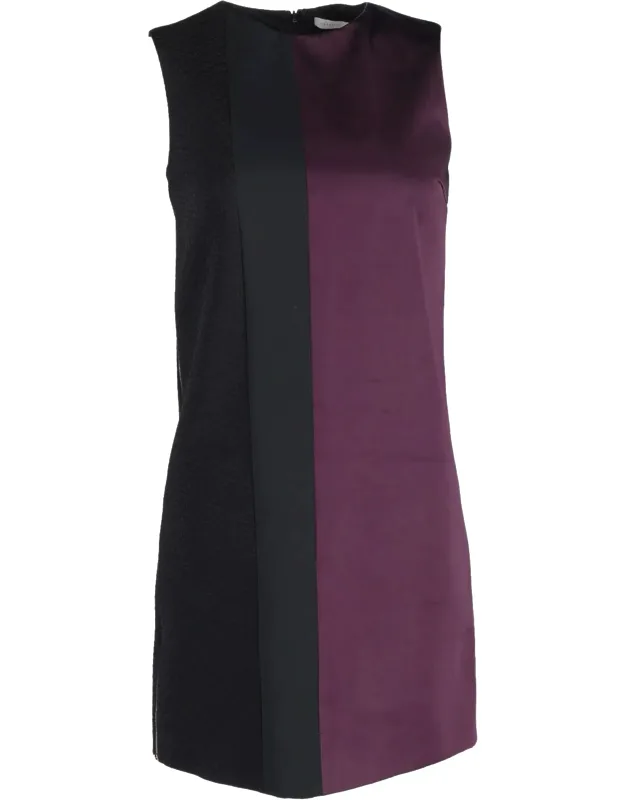 Color-block Mini Sleeveless Dress