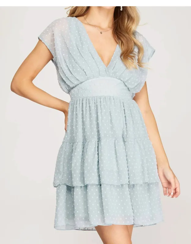 Swiss Dot Tiered Dress