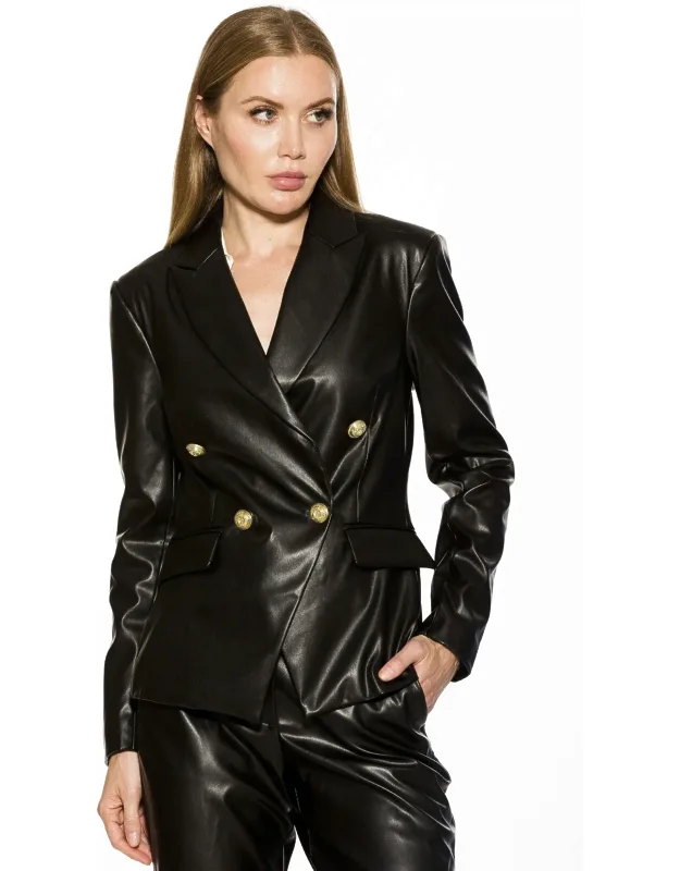 Leather Blazer