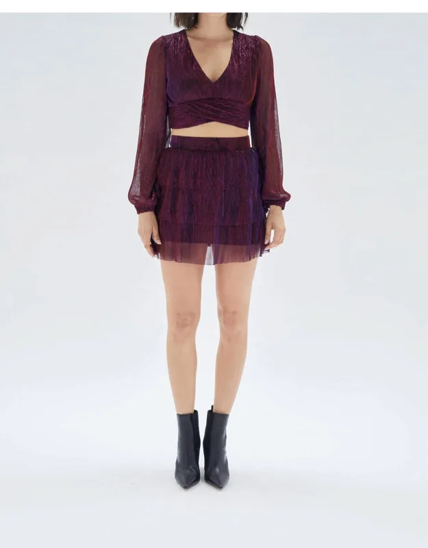 Tiered Mini Skirt