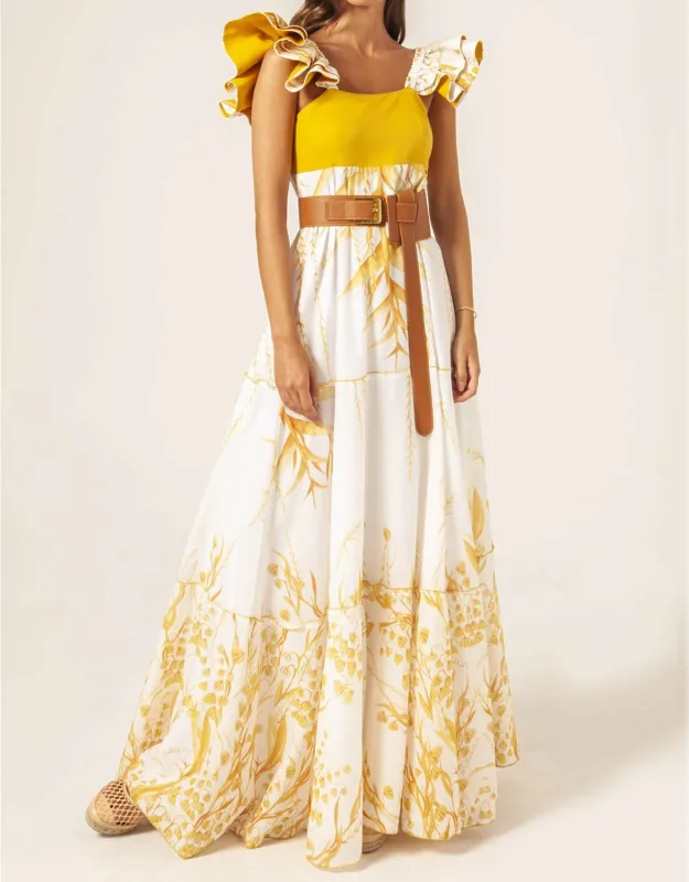 Shoulder Ruffle Dress