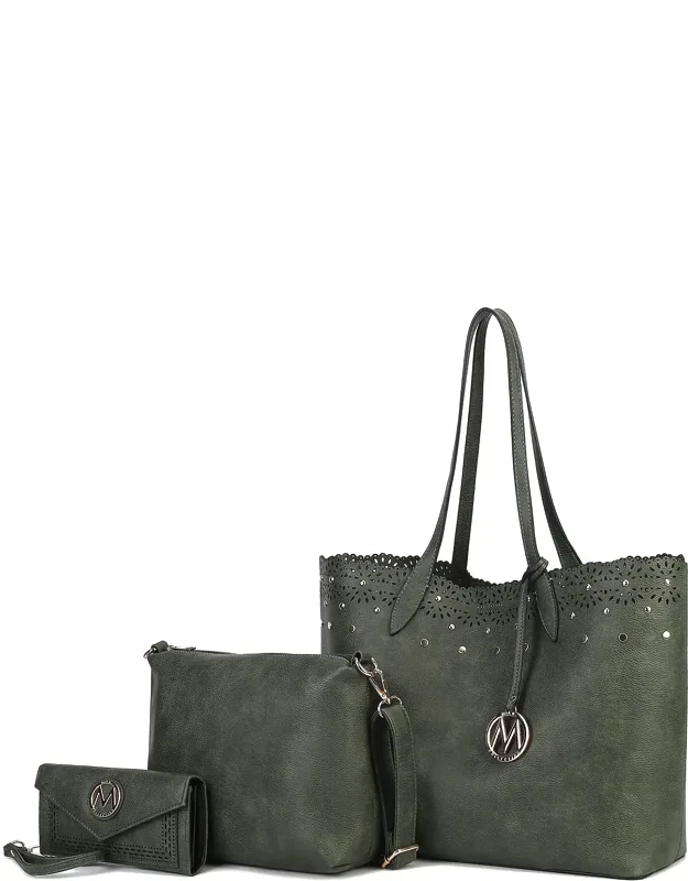Mariahna 3-piece Set - Shopper Tote Bag With Spacious Interior And Versatile Crossbody Pouch