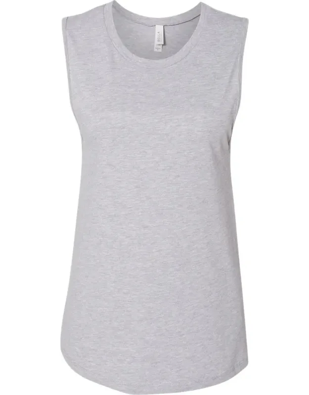 Jersey Muscle Tank - Relaxed Fit, Curved Bottom Hem