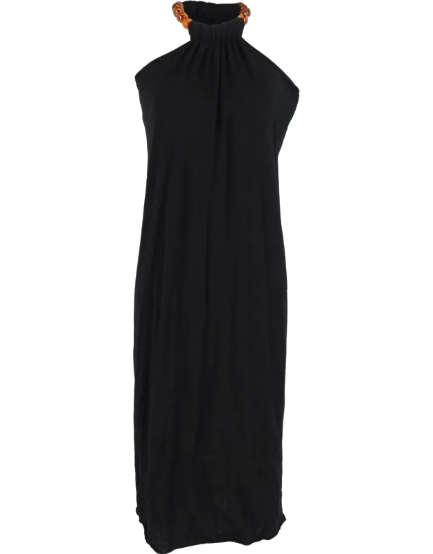 Beaded Strap Halter Dress
