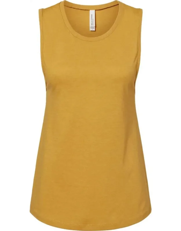 Jersey Muscle Tank - Relaxed Fit, Curved Bottom Hem