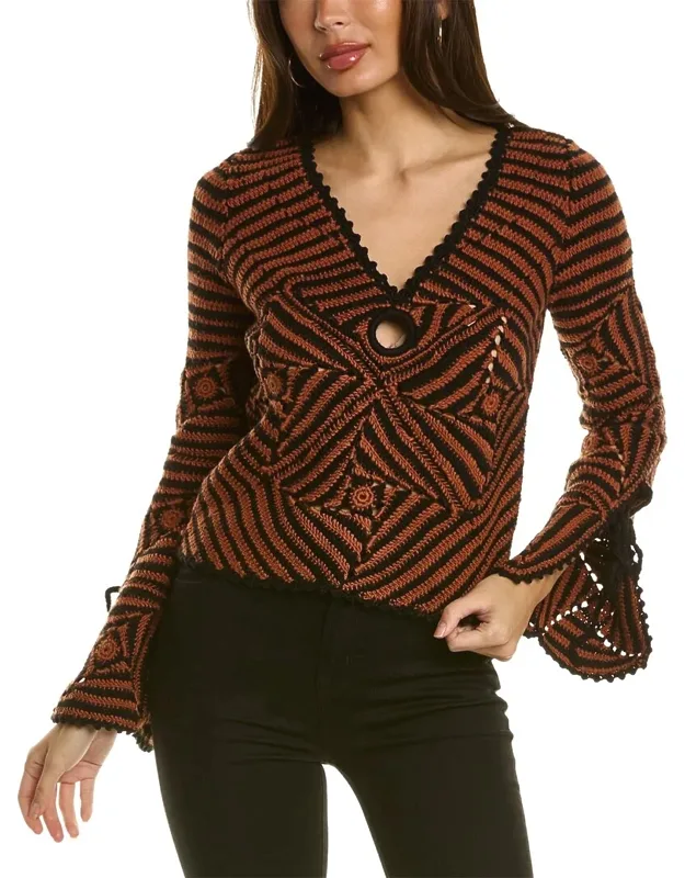 Gretel Crochet Wool Sweater