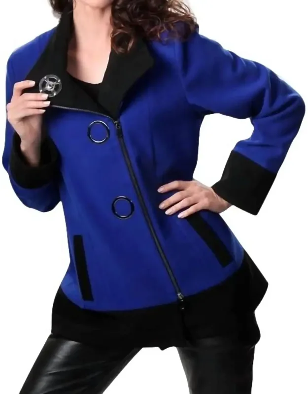 Funnel-collar Coat