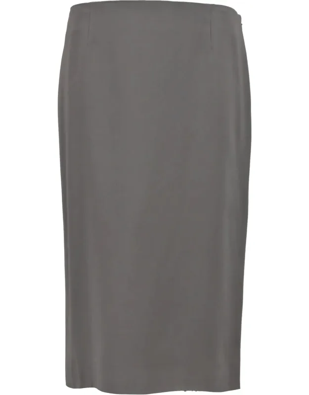 Midi High-waisted Straight Skirt