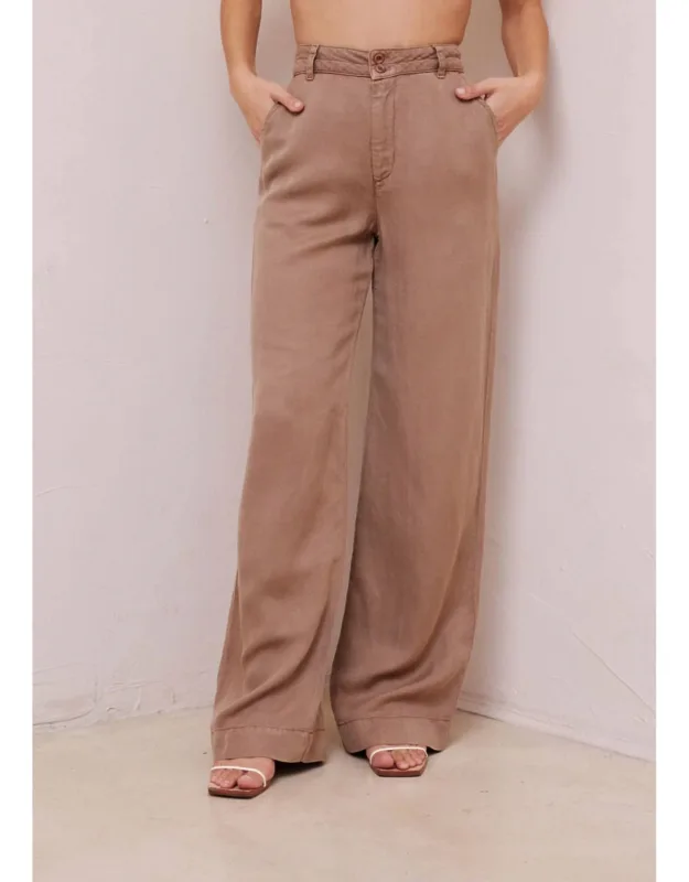 Clean Hem High Waist Pants