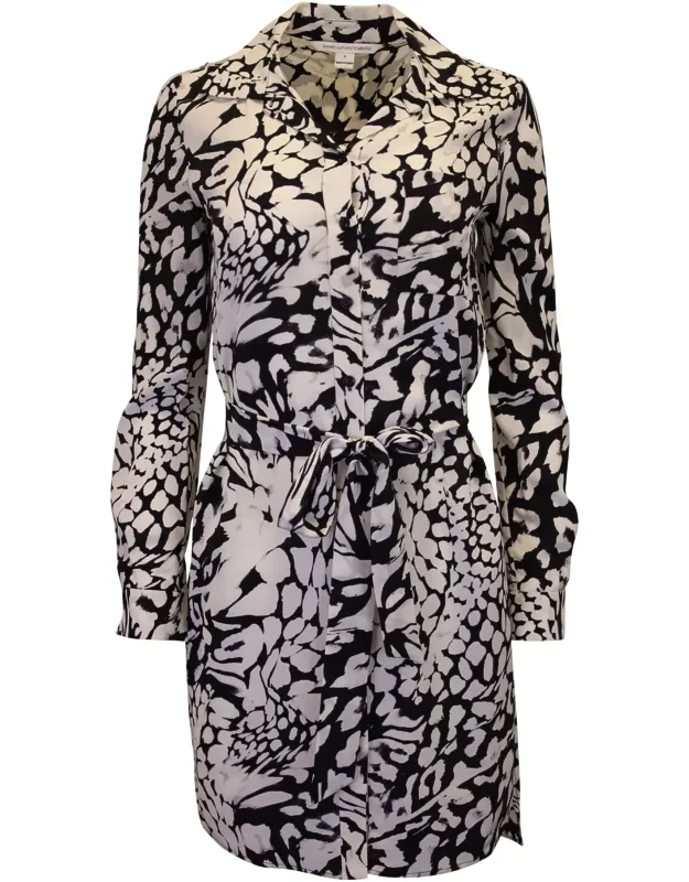Printed Shirt Dress