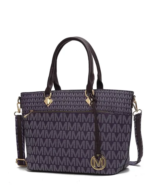 Yonah Tote Bag Signature Printed Handbag With Spacious Interior And Versatile Carry Options