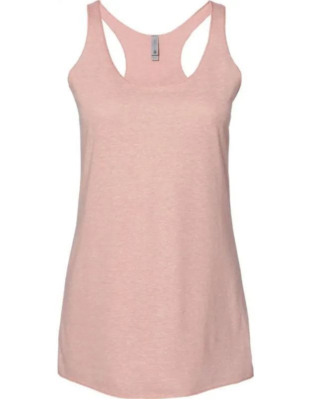 Next Level Triblend Racerback Tank With Flatlock Finished Hems And Satin Label