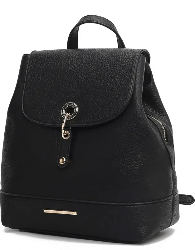 Laura Vegan Leather Fashion Travel Backpack Purse