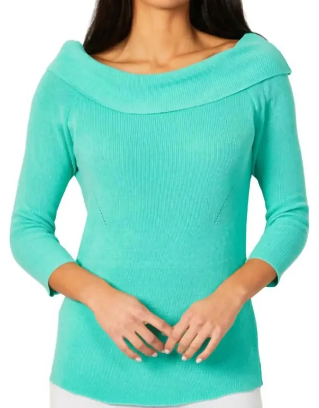 Off The Shoulder Ribbed Detail Top