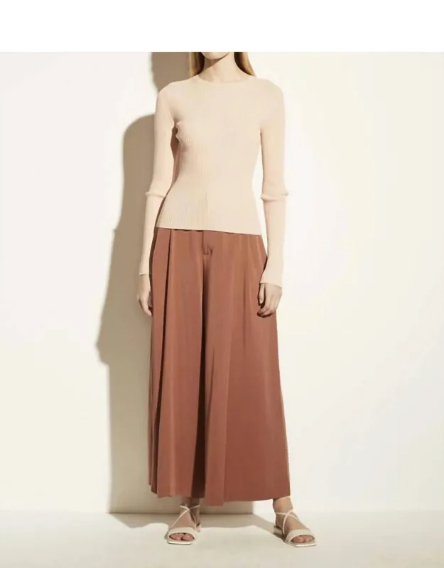 Marled Rib Crew Pullover