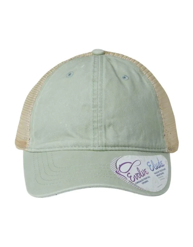 Infinity Her Cap With Concealed Ponytail Opening And Moisture-management Sweatband