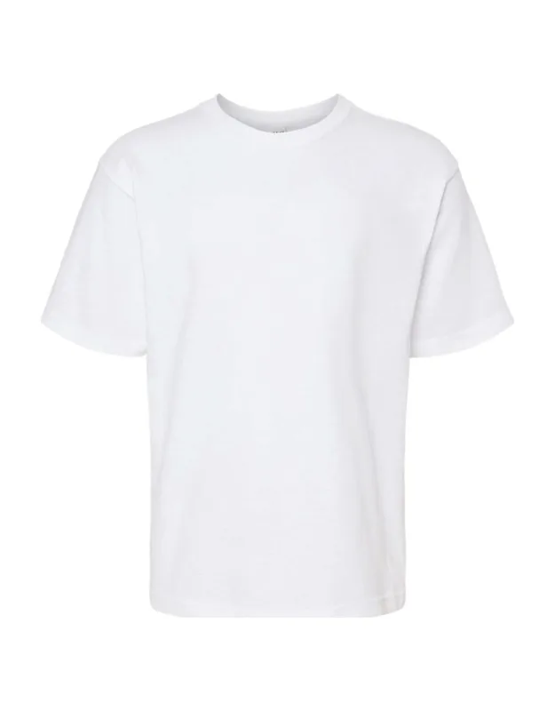 Youth Gold Soft Touch T-shirt 100% Preshrunk Cotton, Cover Seamed Neckline
