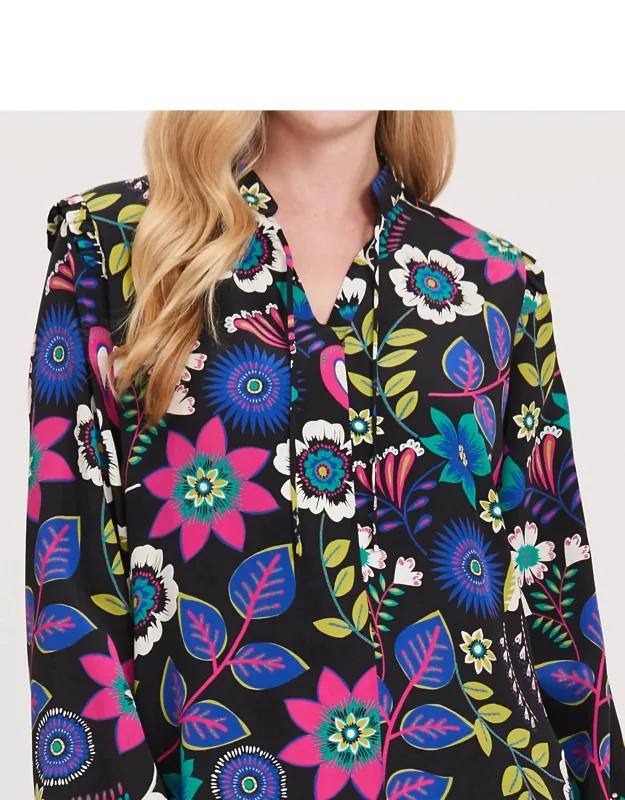Silk Floral Blouse