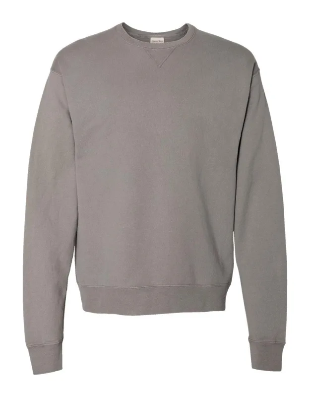 Comfortwash Crewneck Sweatshirt With Twill Neck Tape And Ribbed Cuffs